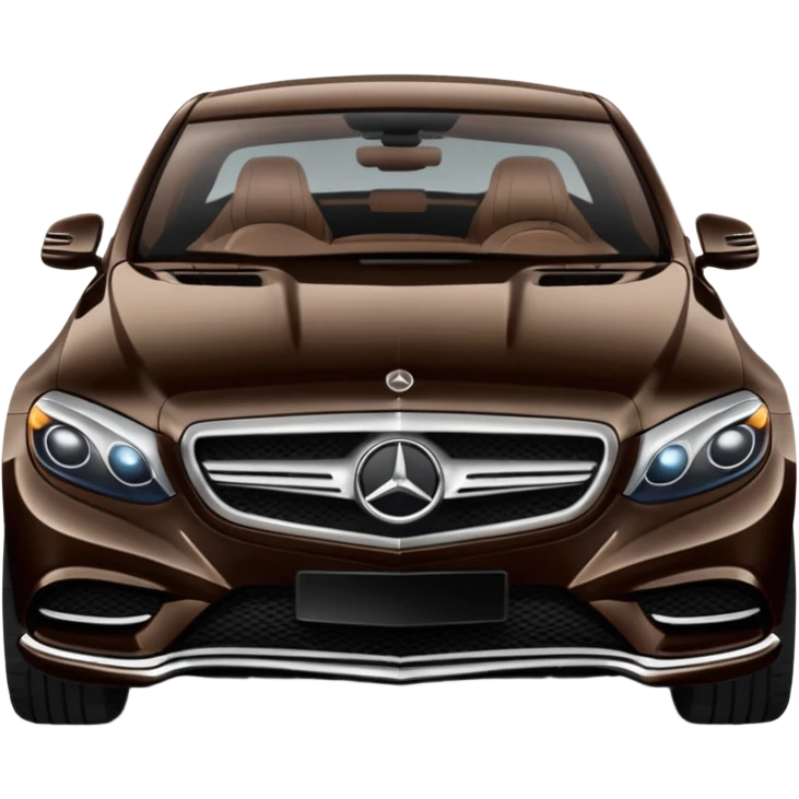 Dark brown Luxury Mercedes  emoji