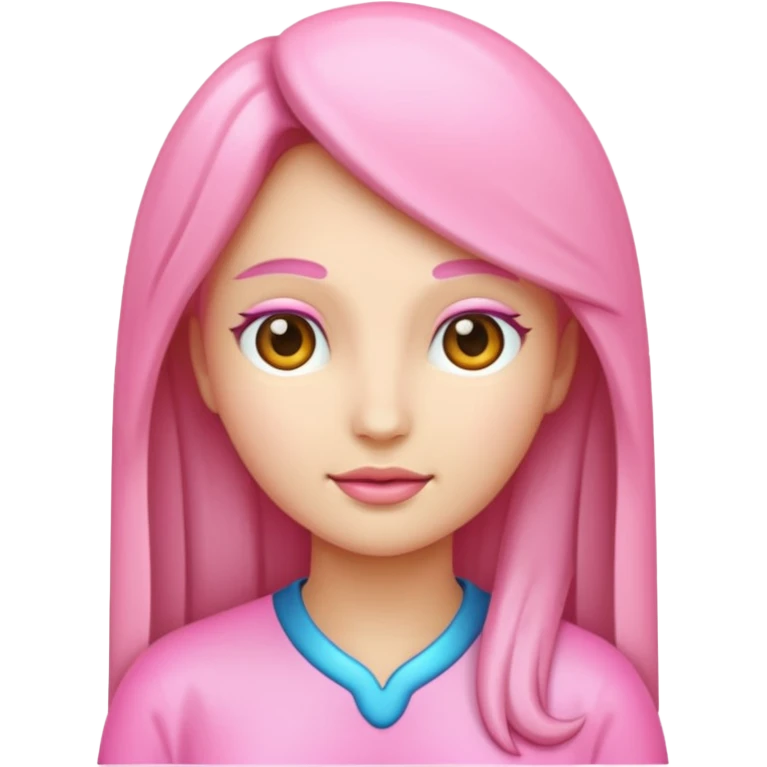 virgo emoji but pink  emoji