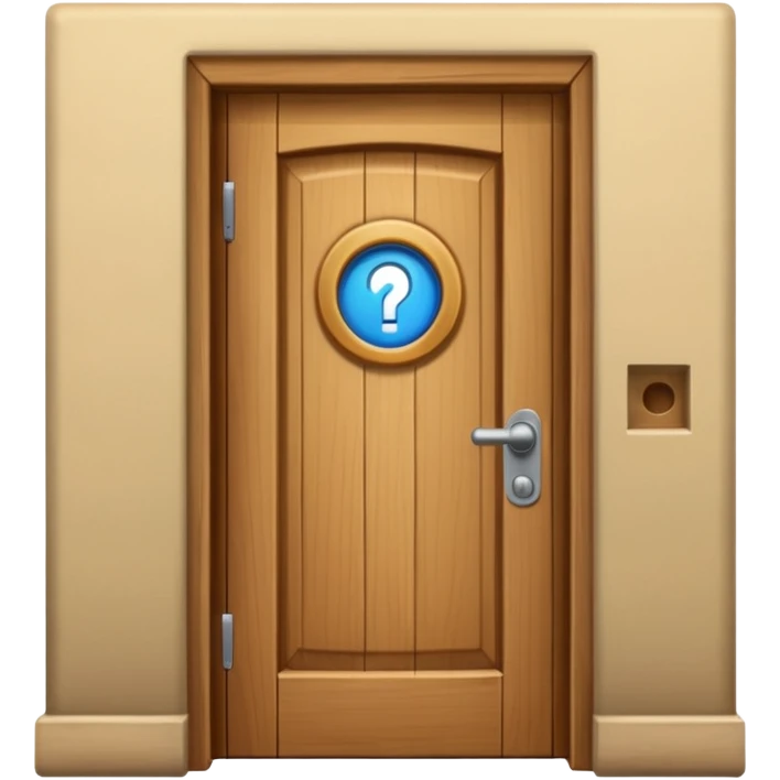 A door opening like logout symbol emoji
