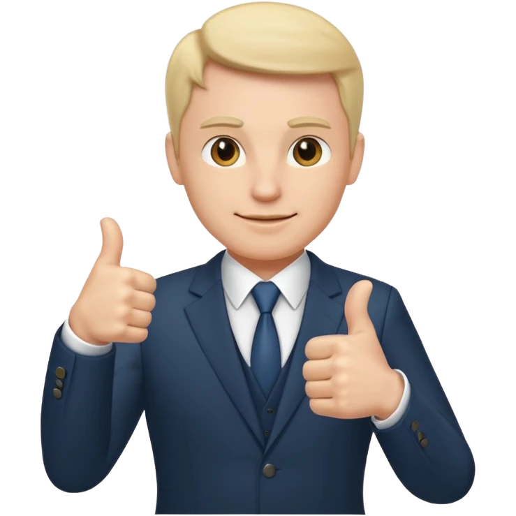 Boss with thumbs up emoji