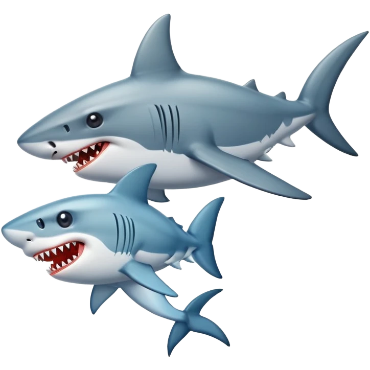 shark eating poney emoji