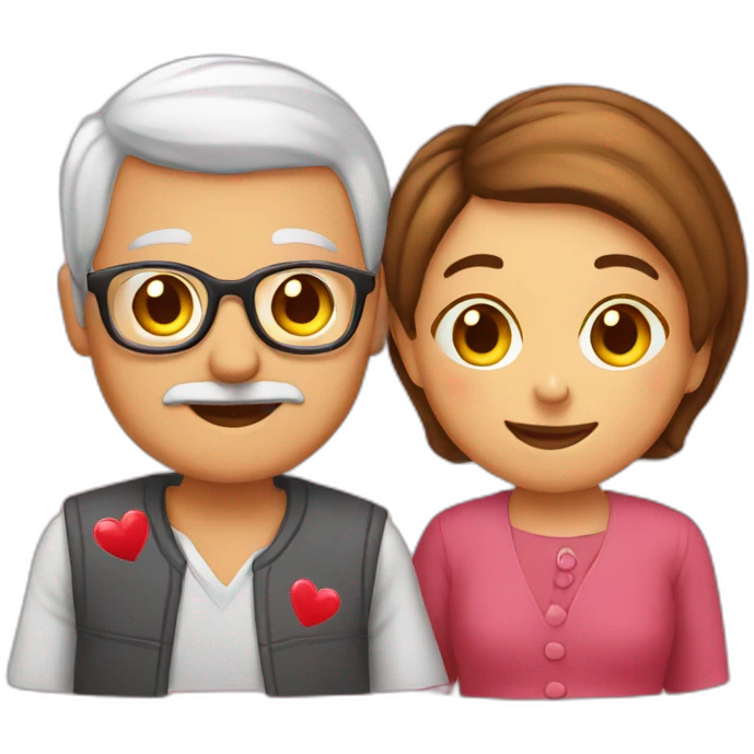 Grandparents in Day St Valentines  emoji