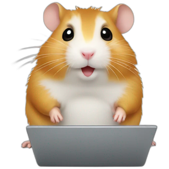 hamster with a laptop emoji