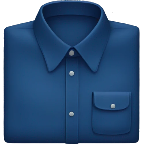 dark blue men's shirt emoji