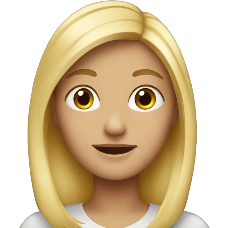 Blonde girl  emoji