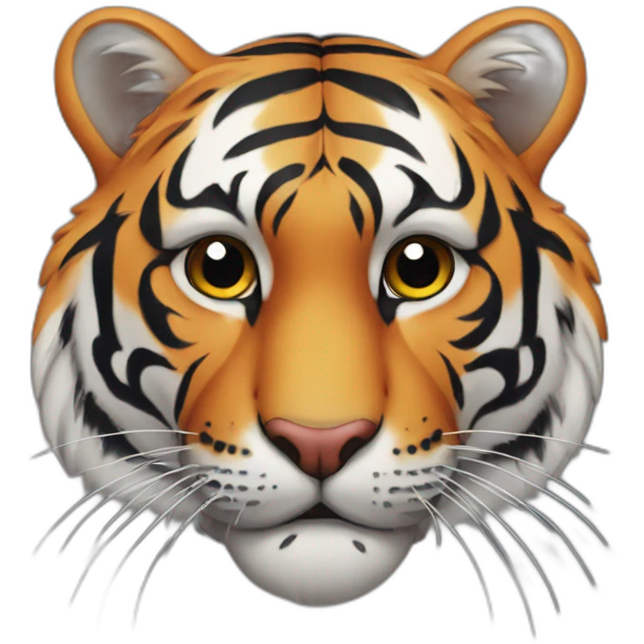 tiger with Armenian flag emoji