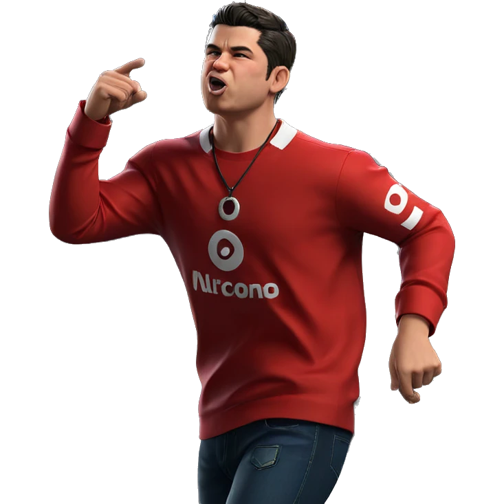 meme boy in red shirt emoji