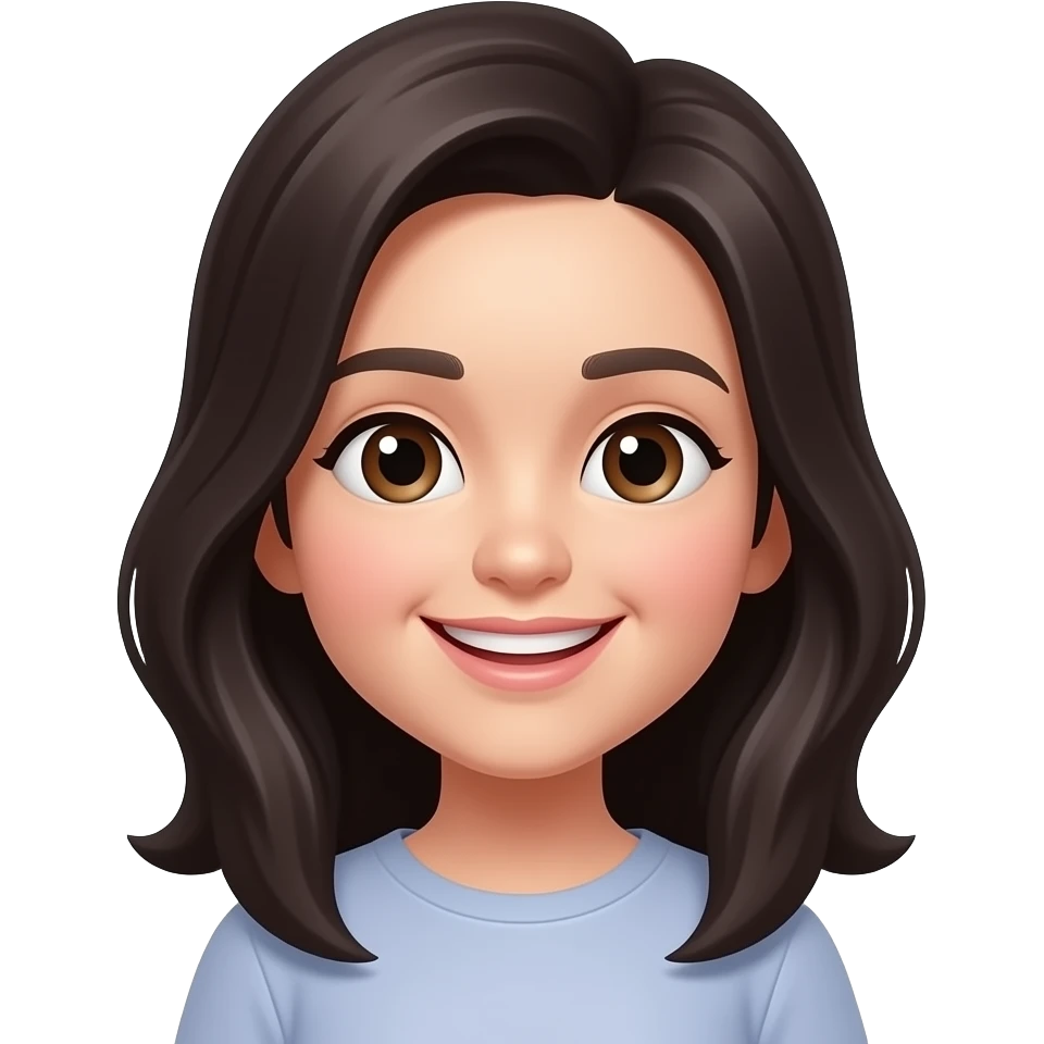 girl like https://www.emojis.com/emoji/emoji-VD96a8gMUDC but with darker hair emoji