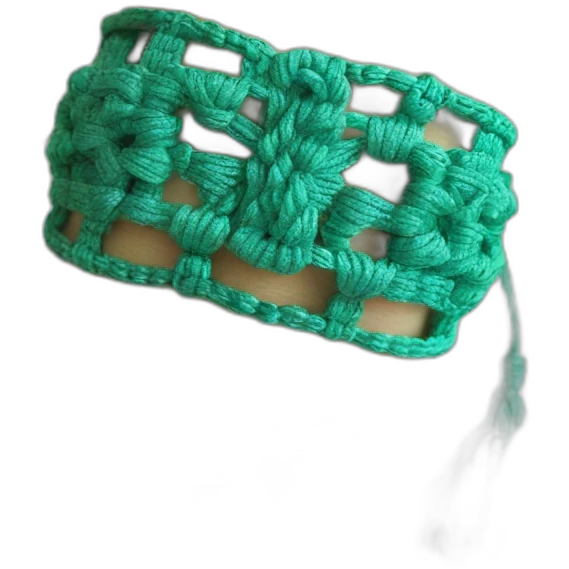 Macrame bracelet emoji