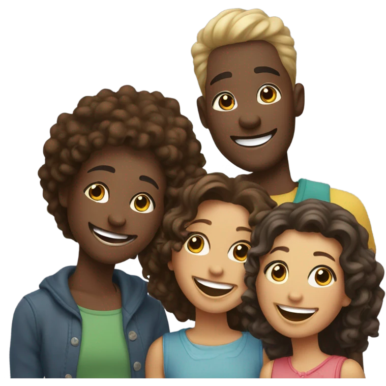 happy group of friends emoji