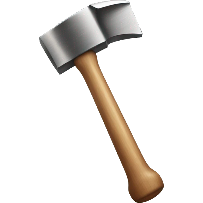 hammer with a face on it emoji