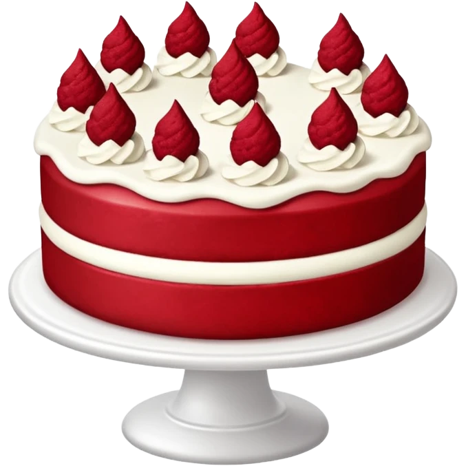 Bolo red velvet emoji