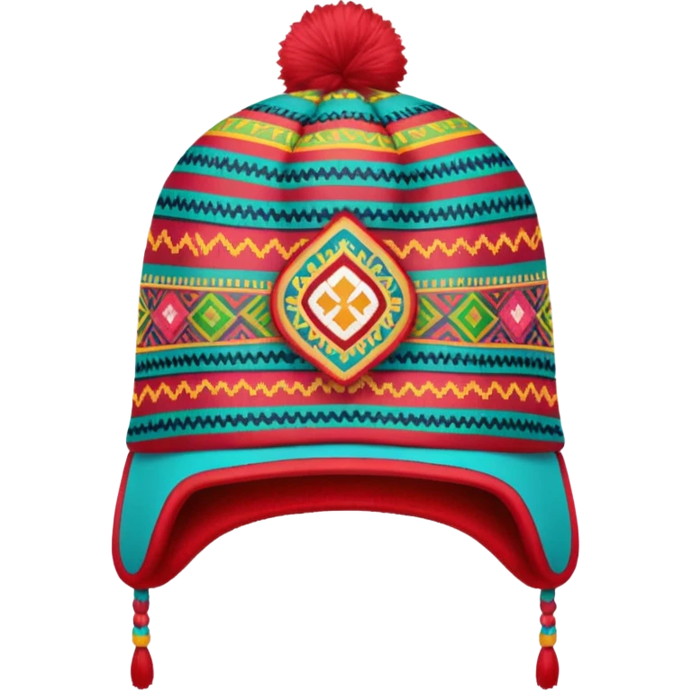 peruvian coya hat with earflaps emoji