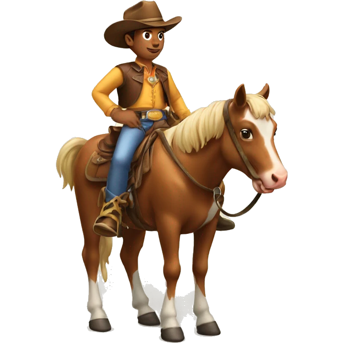 Cow boy on horse emoji