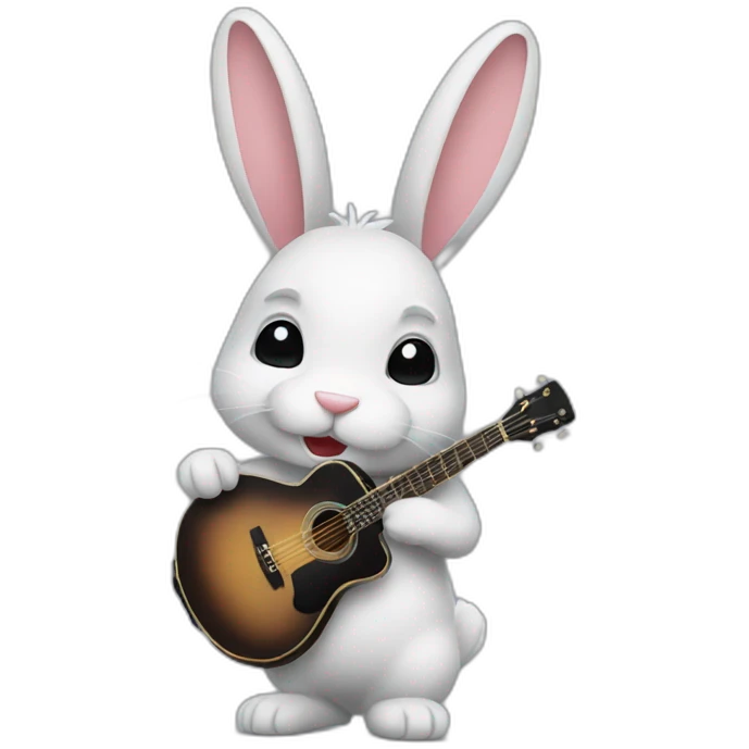 Lapin chanteur emoji