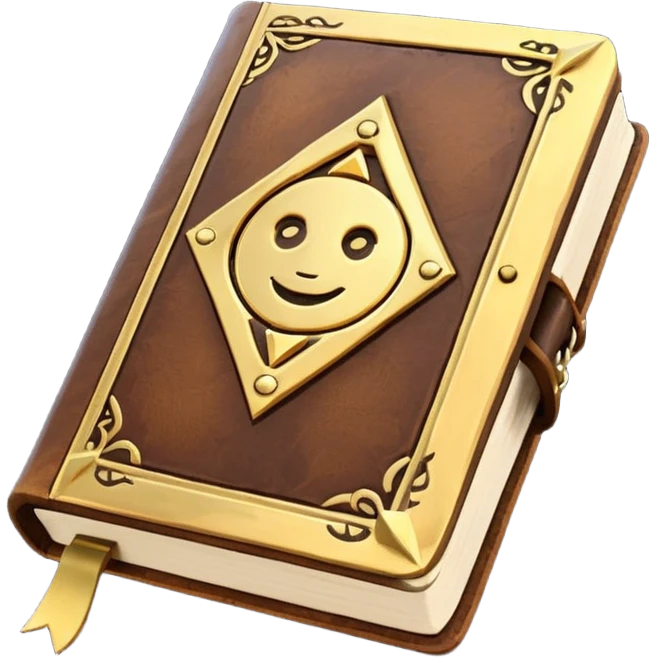 fantasy magic book low poly emoji