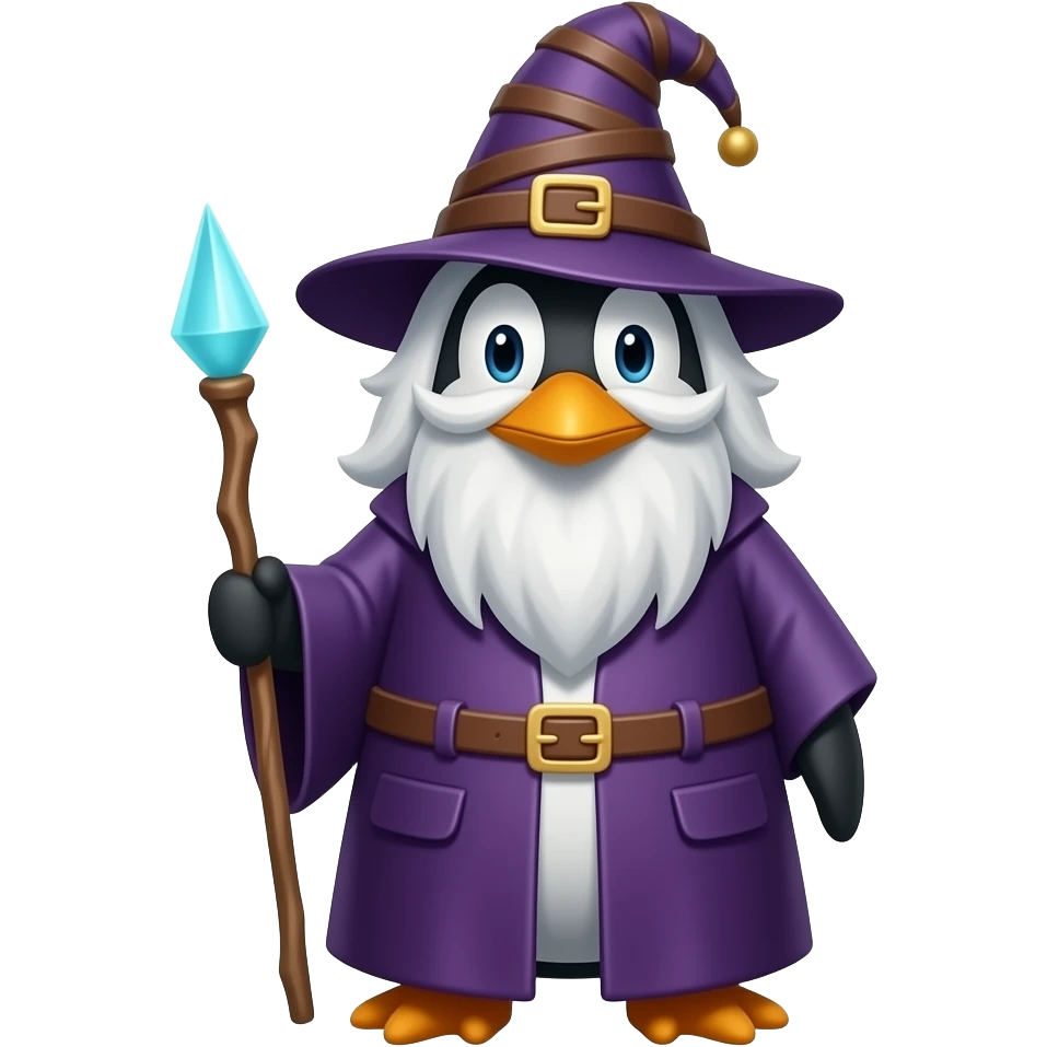 Penguin Wizard emoji