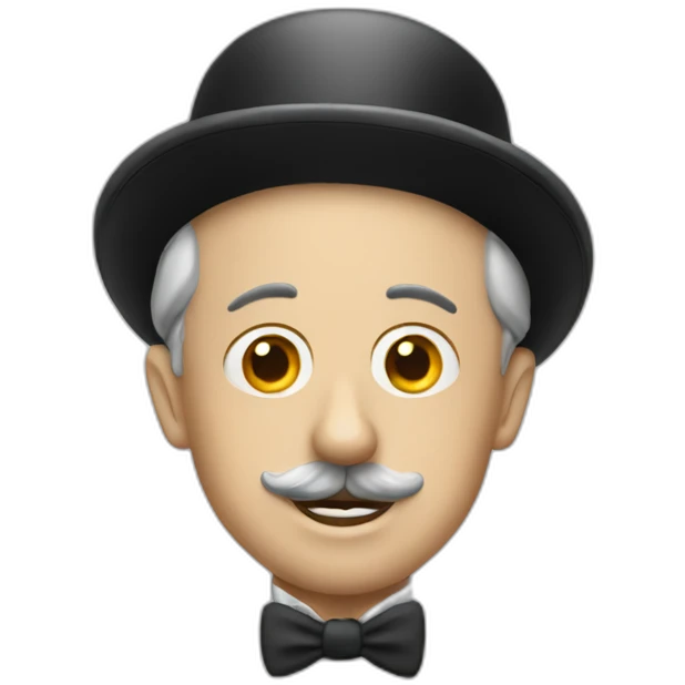 Charlie chaplin without hat emoji
