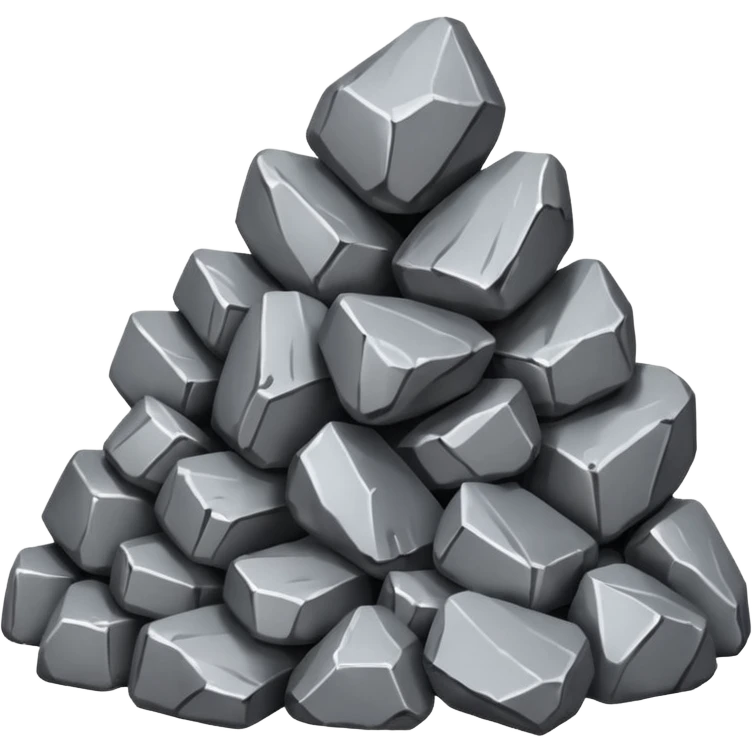 generate realistic aluminum ore emoji