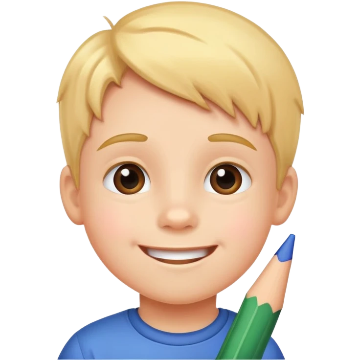 Kid drawing emoji