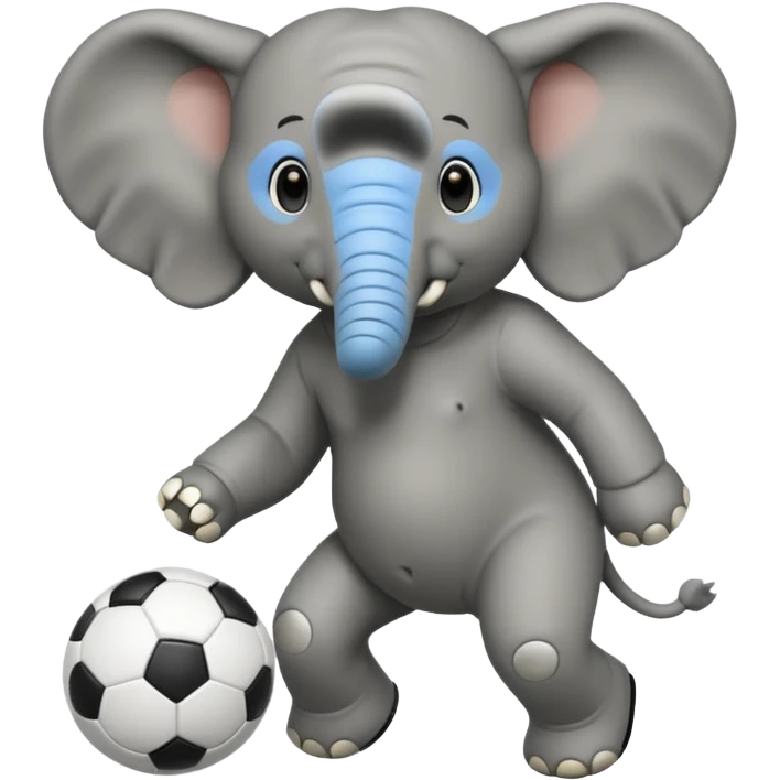 축구하는 코끼리 emoji