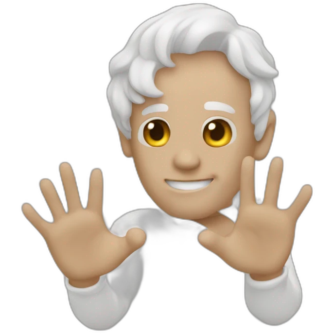 Main doigts levé emoji