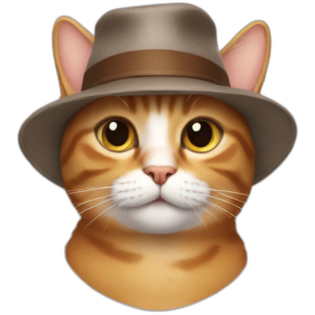 Cat with a hat emoji