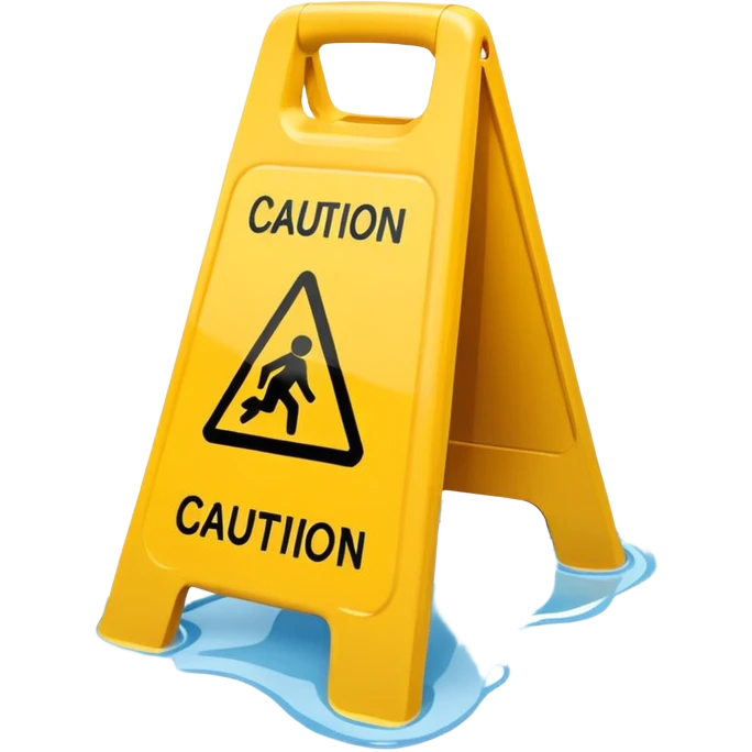 Wet Floor Sign emoji