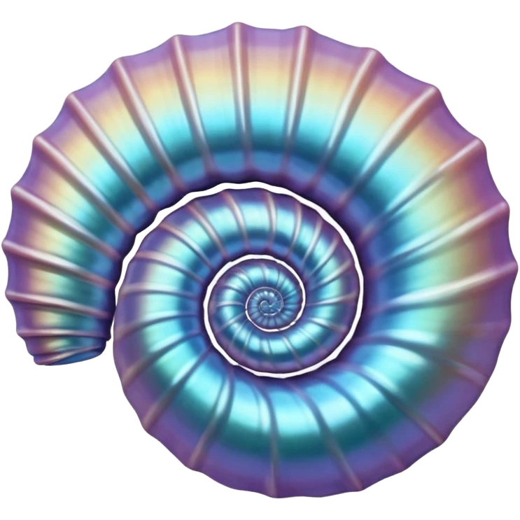 Iridescent seashell  emoji