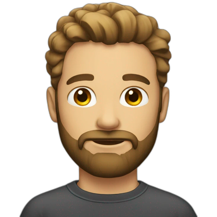 Handsome man with beard emoji