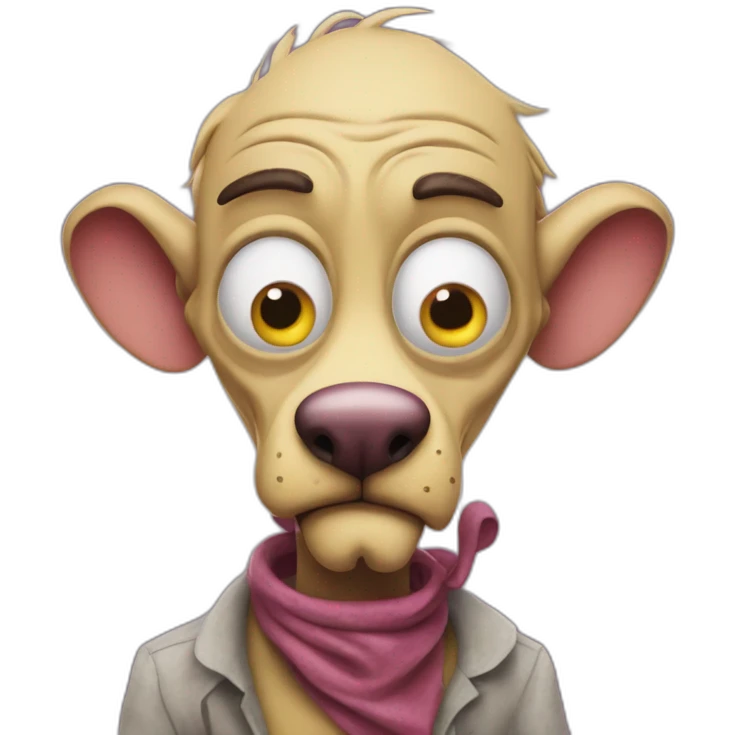 courage is a cowardly dog emoji