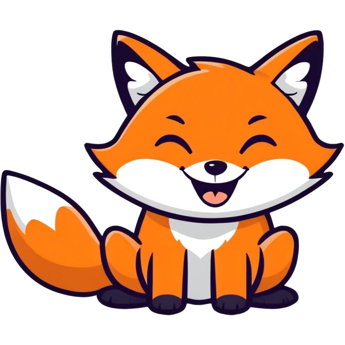 Fox laugh  emoji