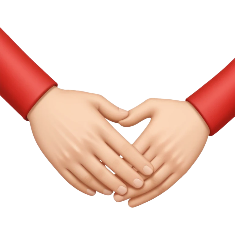 two white hands in a secret handshake emoji