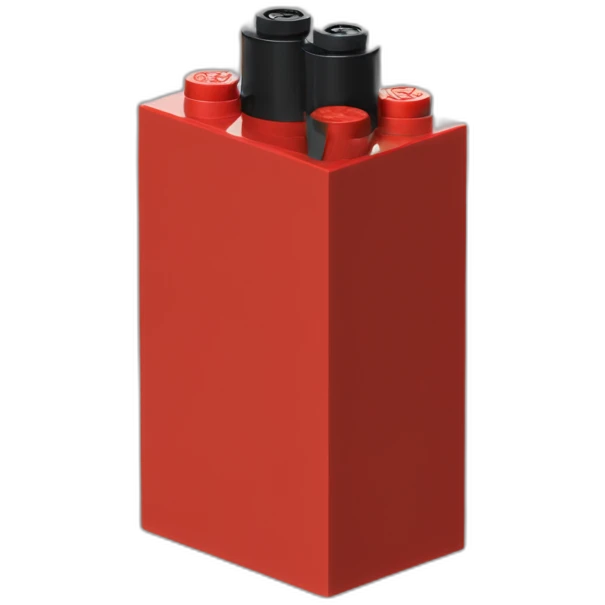 Red 2x4 LEGO brick emoji