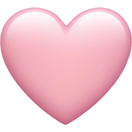 Light pink heart emoji