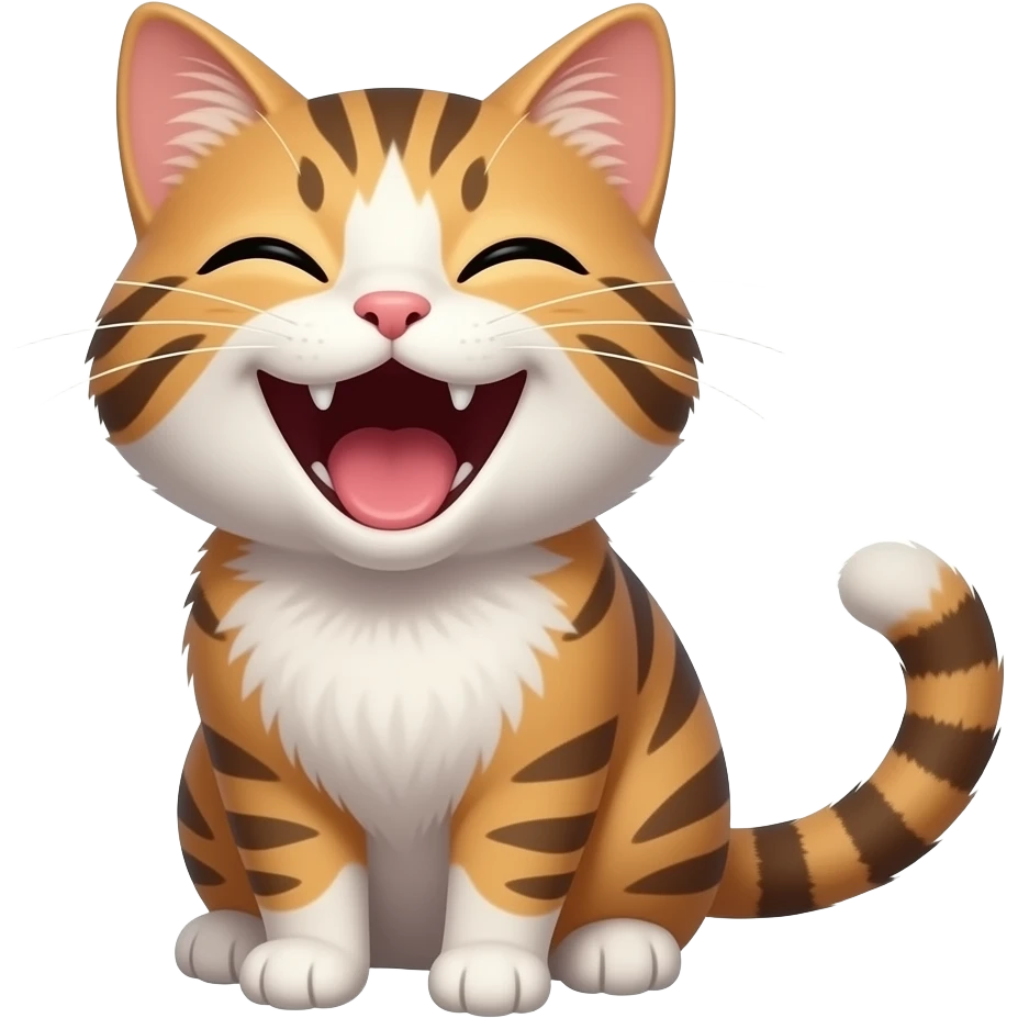 meme cat laughing emoji