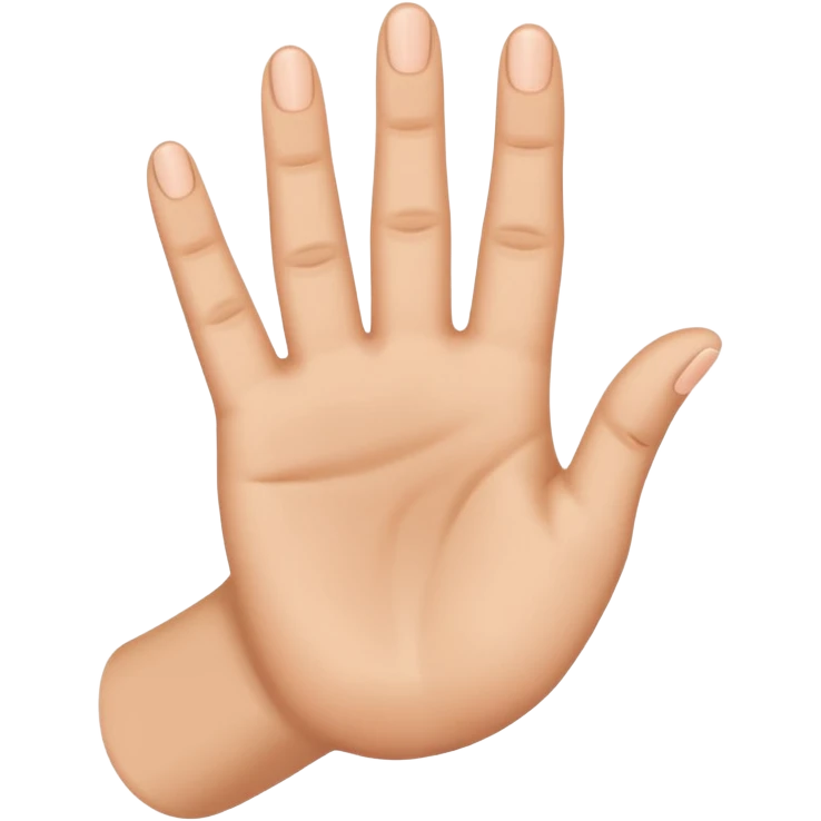 Yvl hand sign only 3 fingers up including thunb emoji