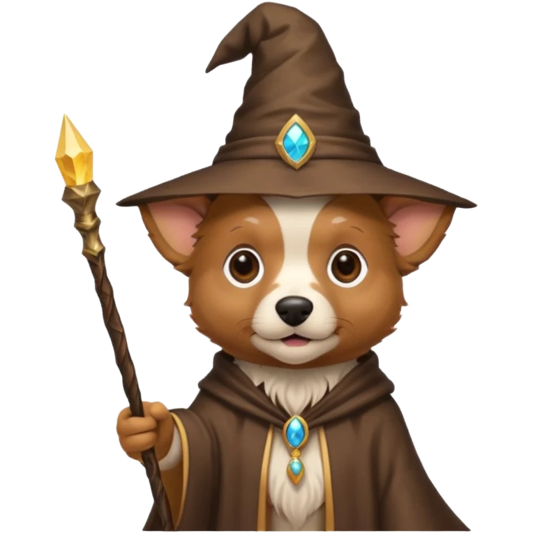 Dog wizard emoji