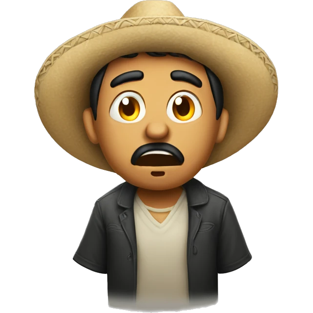 confused and angry mexican guy emoji