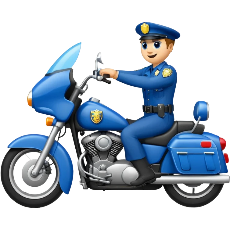 Motorlu polis emojisi emoji