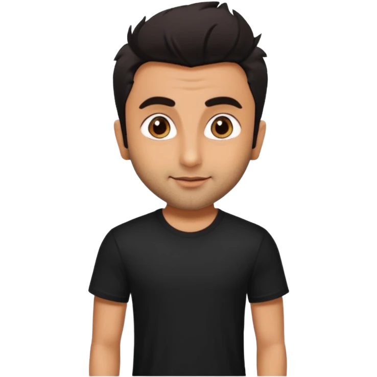 ipretty bratz emoji of ranbir kapoor wearing a black tee emoji