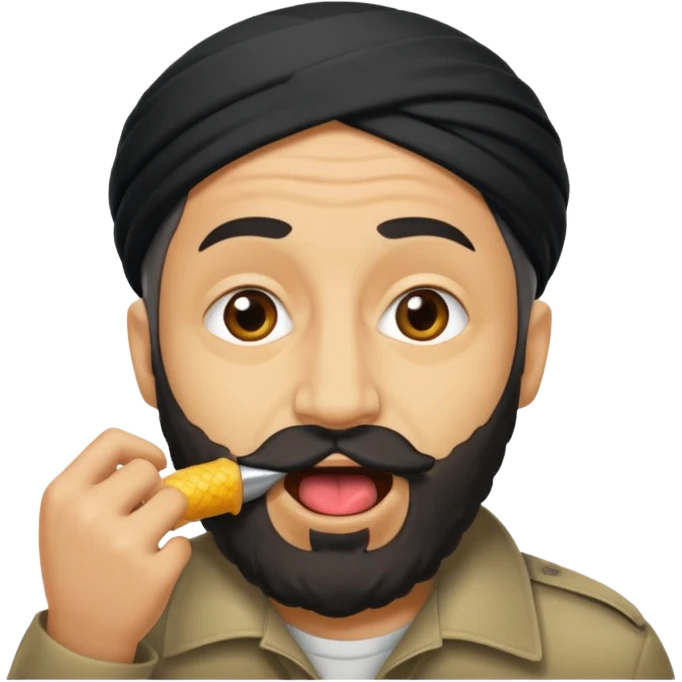 Osama Ben lottin biting the curb emoji