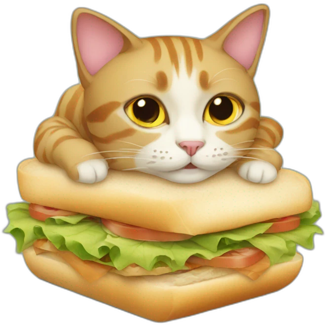cat in a sandwich emoji