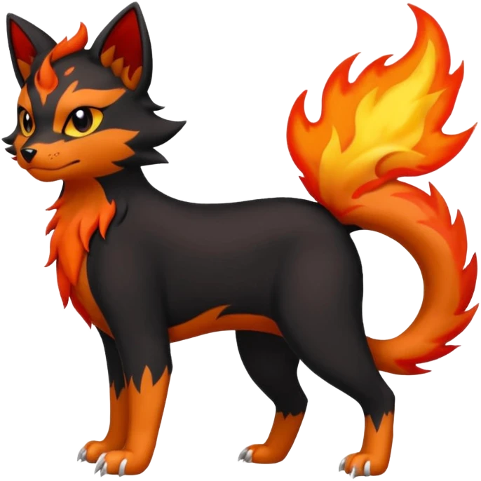 Litten-Torracat-Zorua-Houndour-fusion emoji