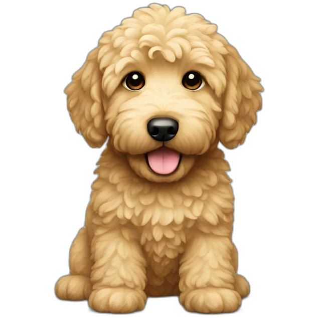 Mini golden doodle emoji