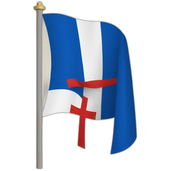 drapeau france avec croix de lorraine  emoji