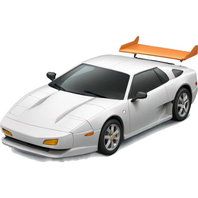 Sportcar with a trailer on emoji