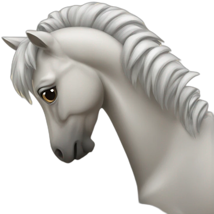 Cheval à la plage emoji