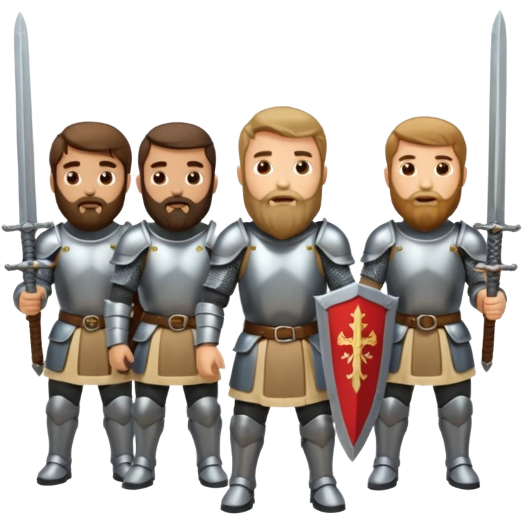 BEARDED Knights  emoji