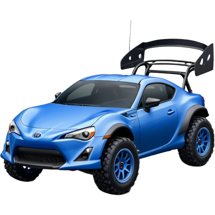 Off-road Long wheelbase widened pearly midnight snow blue 2nd generation 2025 Toyota 86 off-road hypercar racer emoji